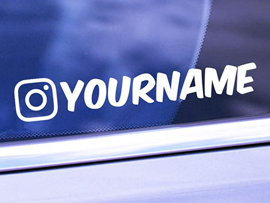 Custom Instagram Handle - Decal